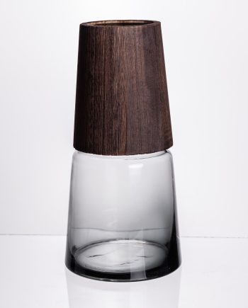 Ваза для квітів кругла скляна 28 (см) декоративна HP-19-161-2