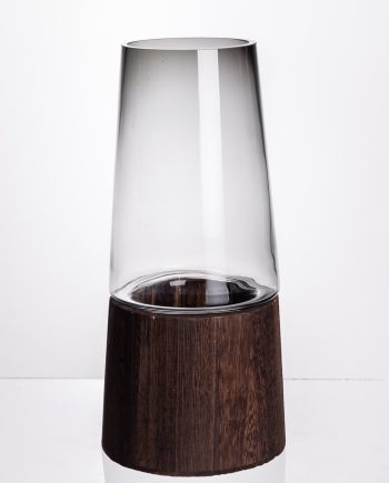 Ваза для квітів кругла скляна 29 (см) декоративна ваза 2 (л) із товстого скла HP-19-161-1