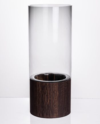 Ваза для квітів кругла скляна 30.5 (см) декоративна ваза 2.5 (л) із товстого скла HP-19-162-1