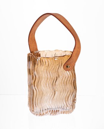 Ваза сумочка з ручкою 12×8.5×16 (см) декоративна Коричневий HP-19-154-1