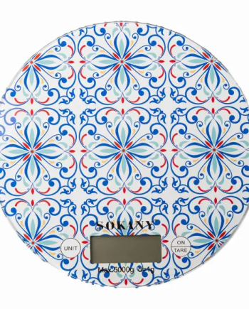 Кухонні ваги до 5 кг електронні на батарейках Синій SK-19023BL