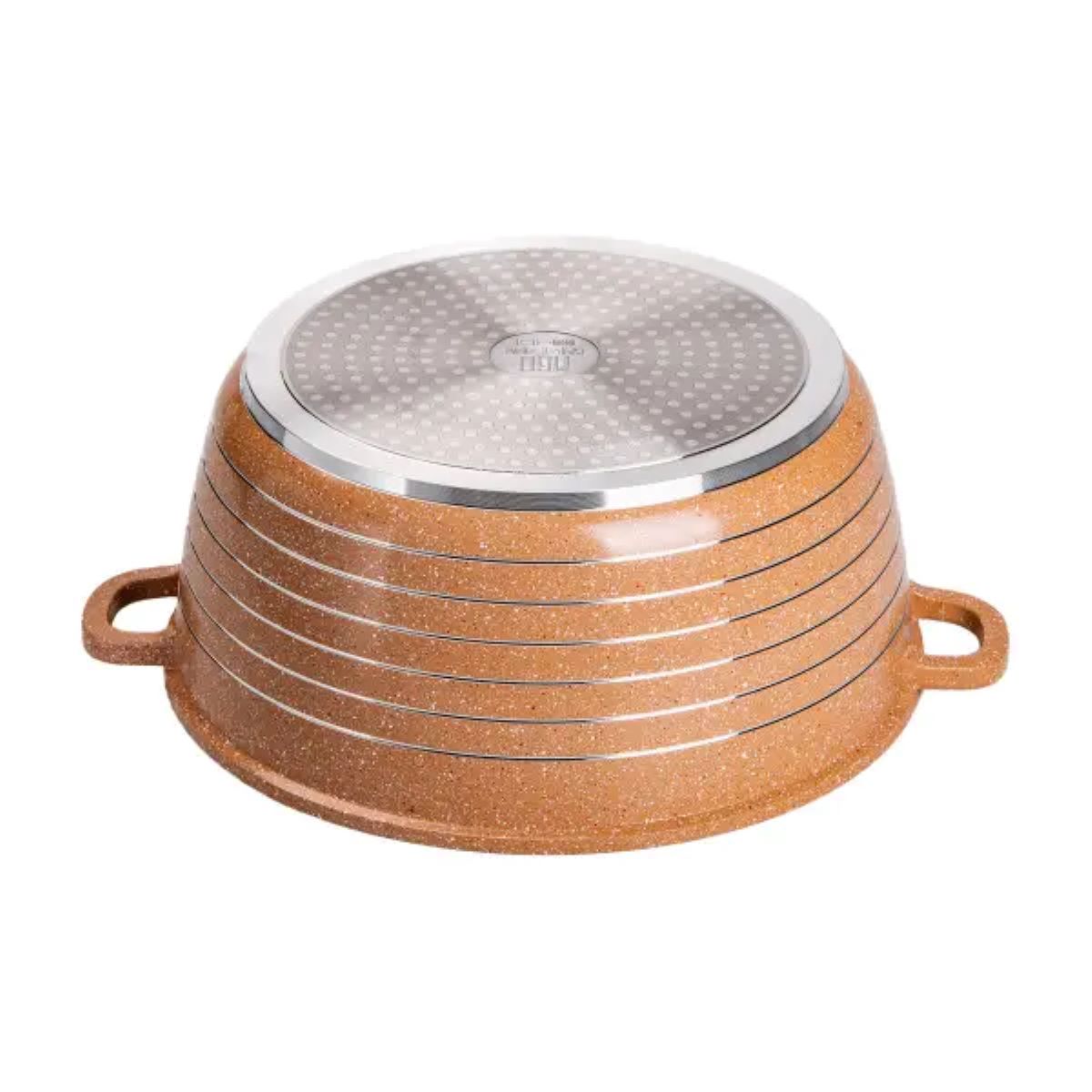 Набір із 5 господарських каструль, 2,5-9 літрів, товсте дно, алюміній MGC HP-4-411CH