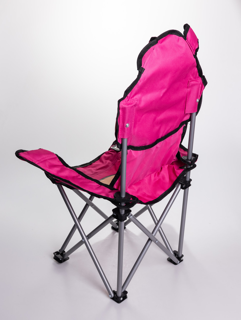Крісло туристичне для дитини 34х58х65 см з підстаканником Рожевий SJ-0065P