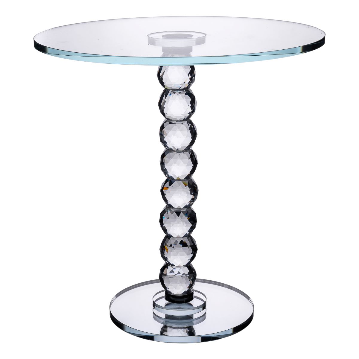 Тортівниця скляна на ніжці 30×32 см см підставка для торта, капкейків прозора HP-4-81L