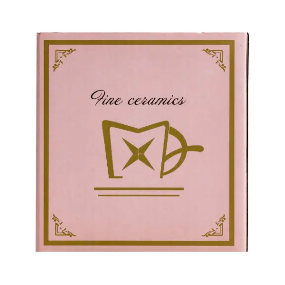 Чашка порцелянова для чаю та кави 400 мл кружка універсальна Червона HP7189R