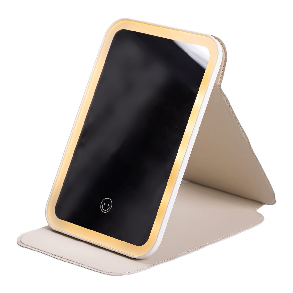 Дзеркало з лед підсвічуванням настільне складне 19.5х13.5 см косметичне для макіяжу HP-10-8AV