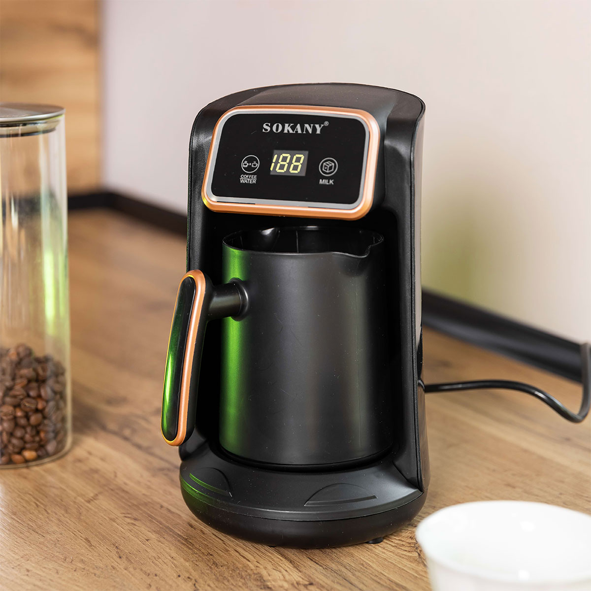 Кавоварка електрична 600 (мл) для дому та офісу Sokany SK-04015