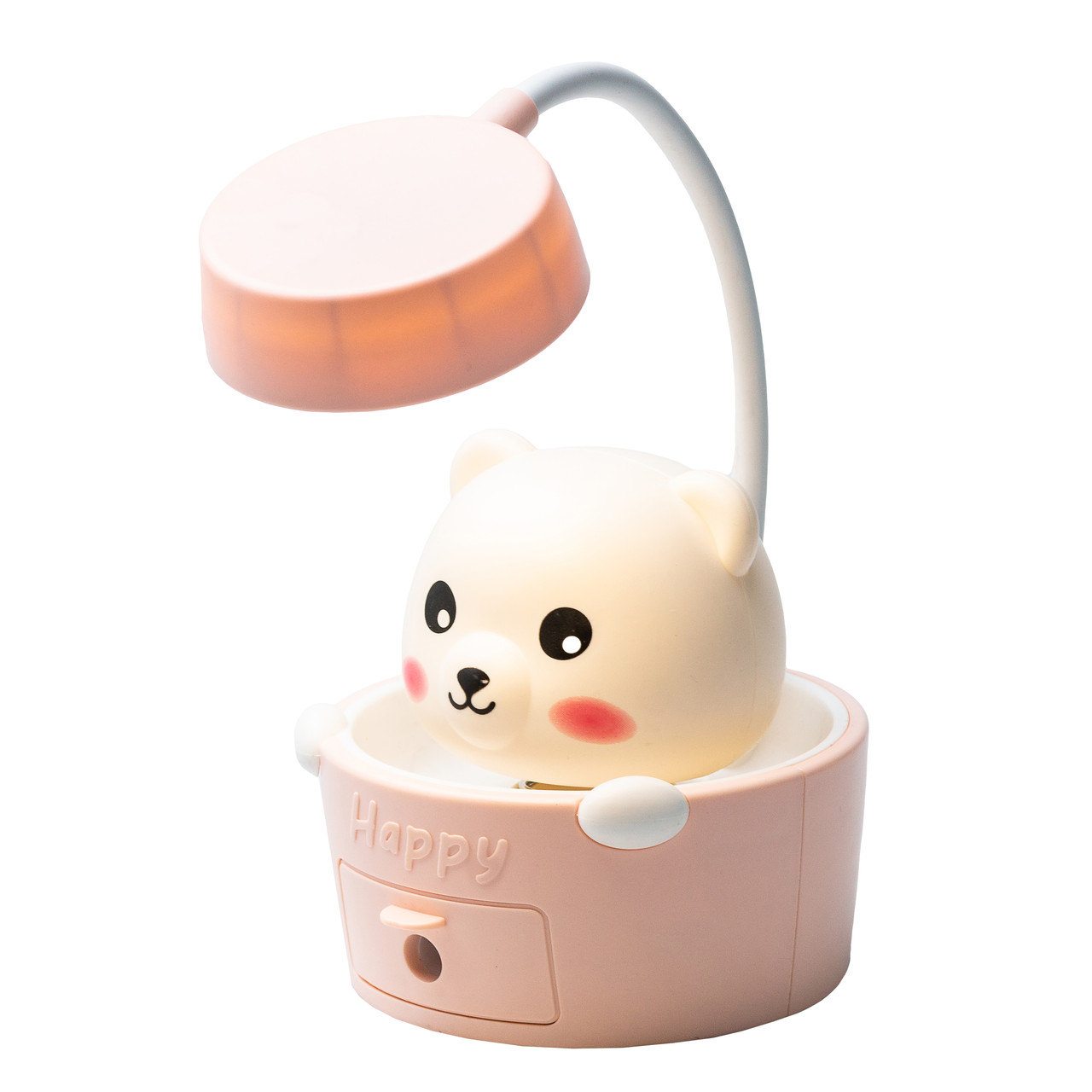 Дитяча настільна лампа з точилкою для олівців Рожева HP12268P