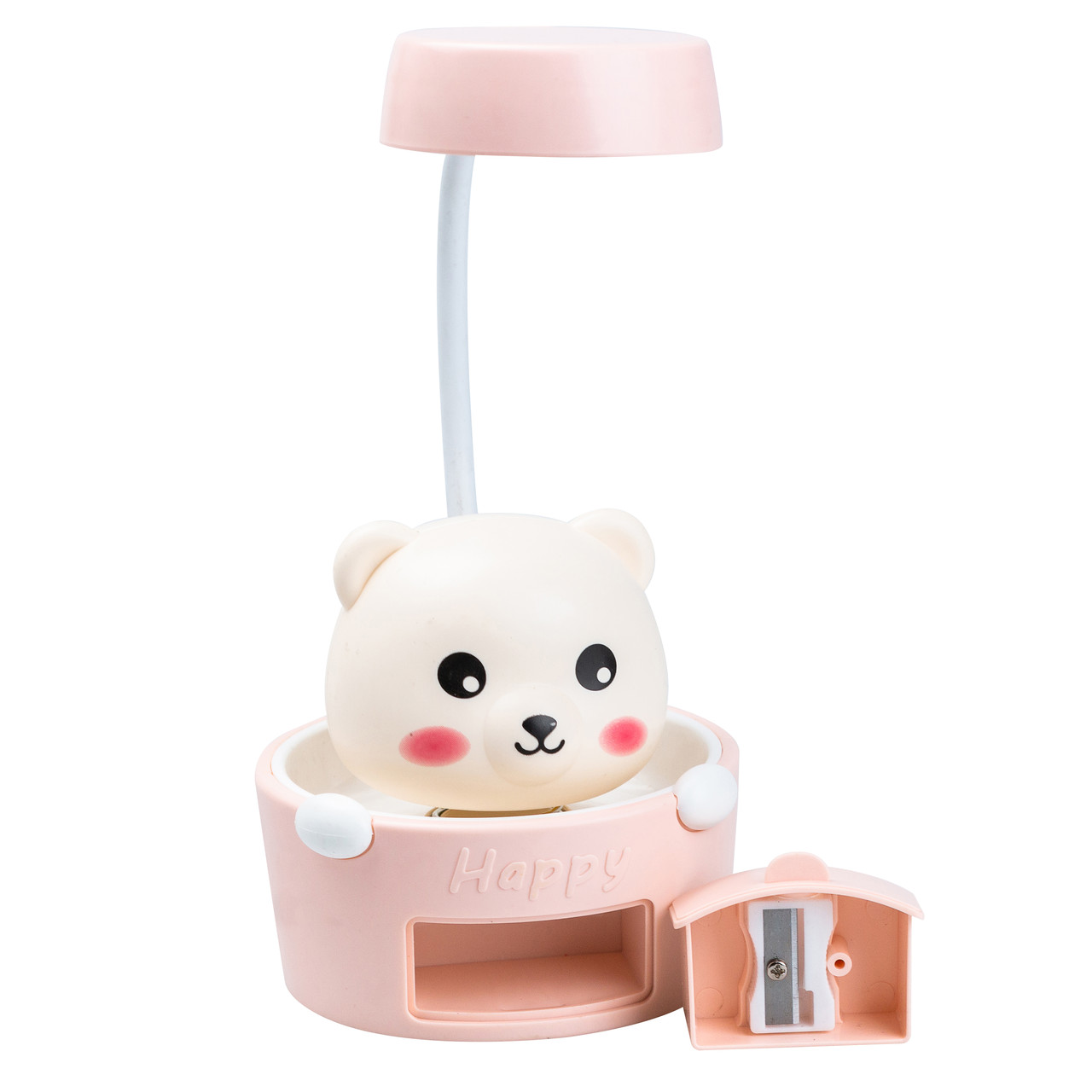 Дитяча настільна лампа з точилкою для олівців Рожева HP12268P