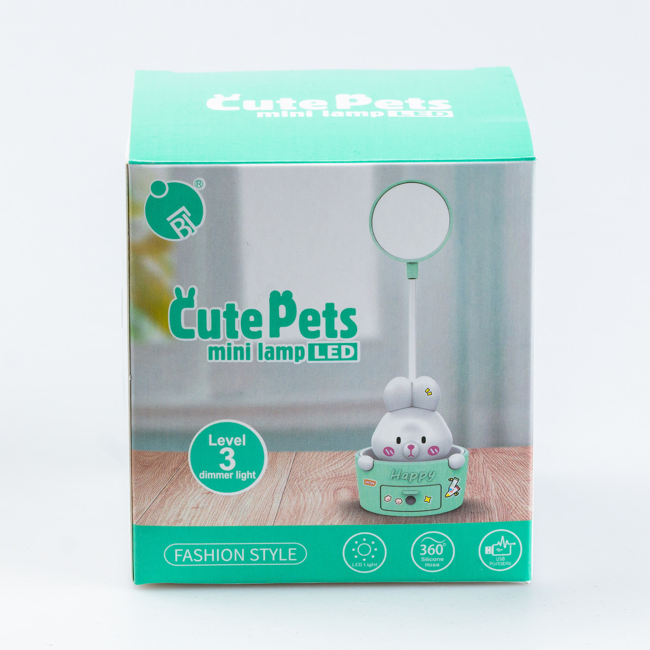 Дитяча настільна лампа з точилкою для олівців Рожева HP12268P