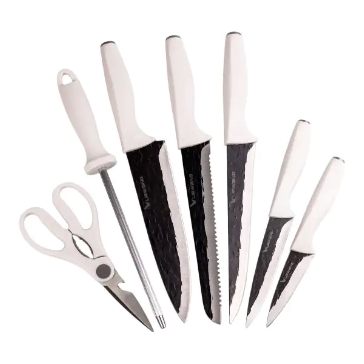 Набір кухонних ножів на підставці 7 предметів HP1851059