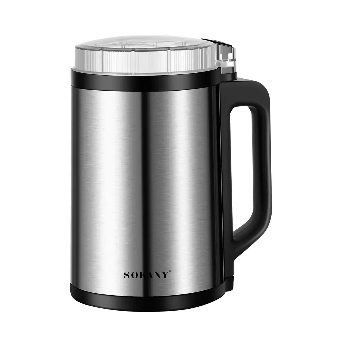 Кавомолка електрична 300 Вт автоматична 140 г для дрібного помолу із нержавіючої сталі Sokany SK-04021