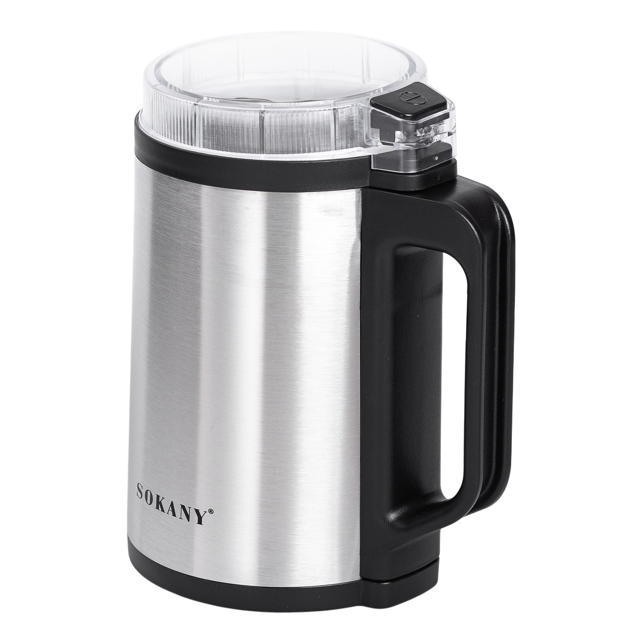 Кавомолка електрична 300 Вт автоматична 140 г для дрібного помолу із нержавіючої сталі Sokany SK-04021