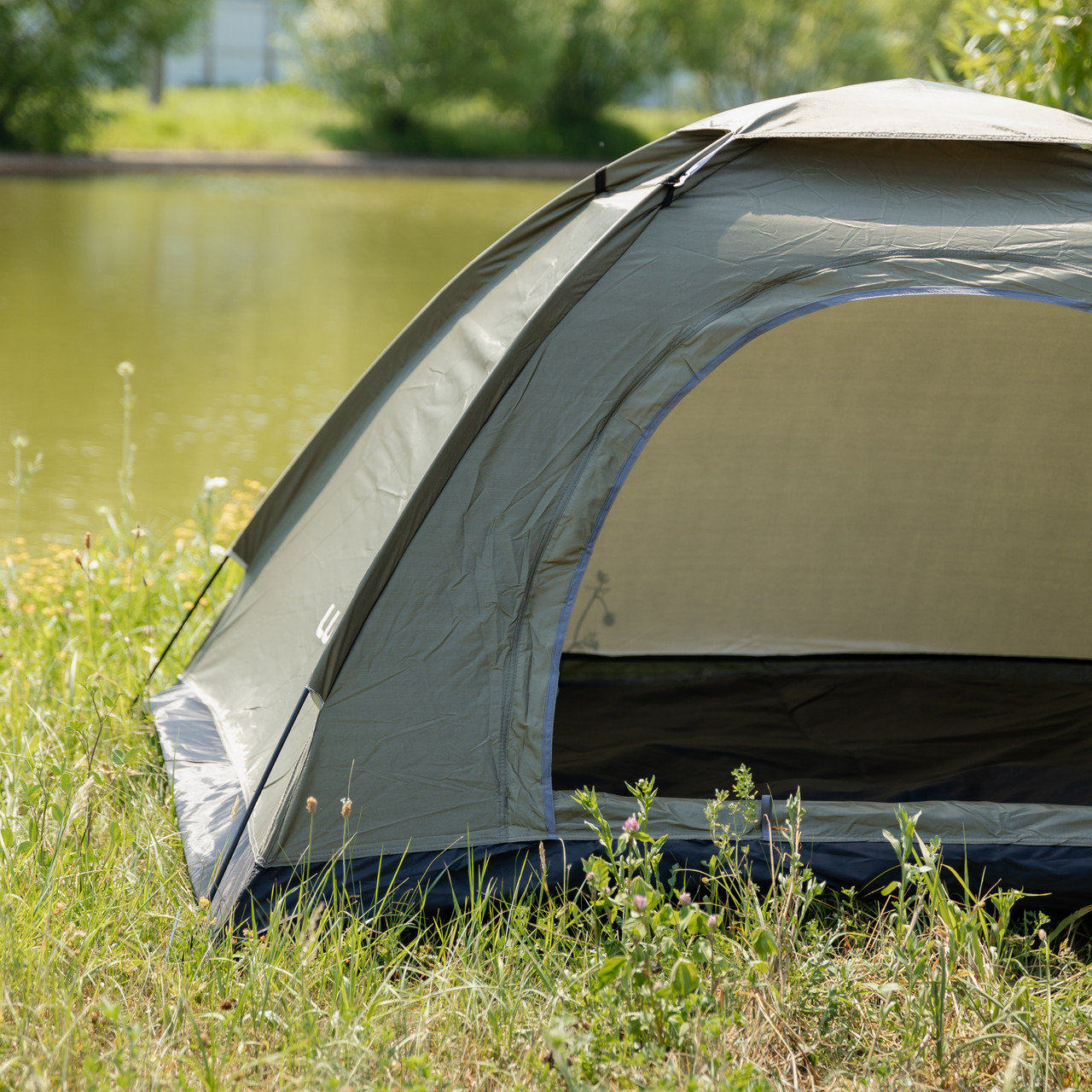 Намет двомісний 200×150×120 (см) кемпінговий туристичний для риболовлі, полювання LU-025GR Хакі