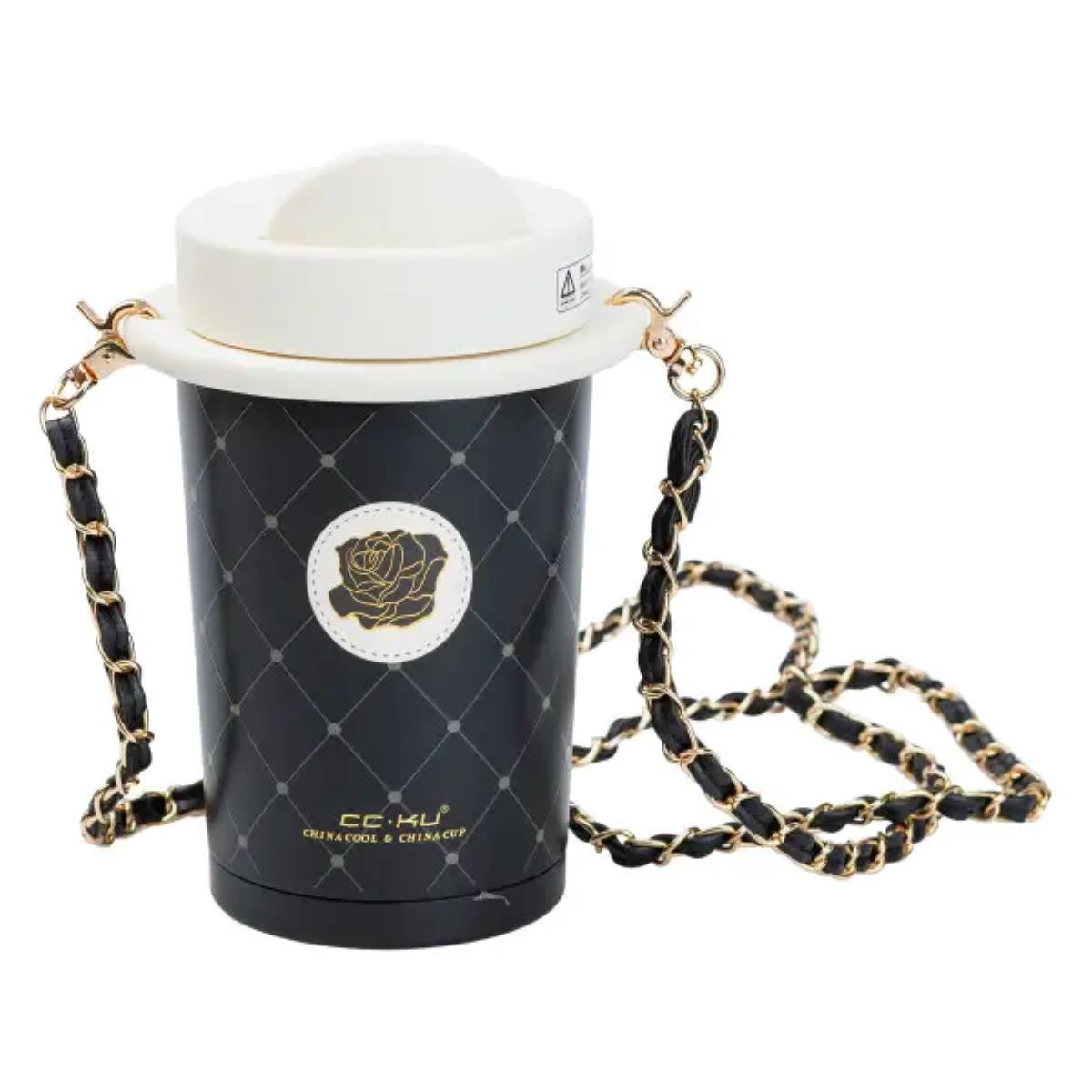 Термокухоль з ремінцем 460 мл Чорна HP45603B