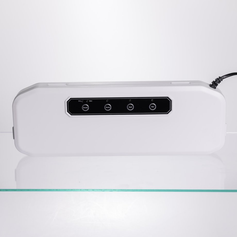 Вакууматор побутовий для сухих та вологих продуктів 400 Вт вакуумний пакувальник 4 режими роботи + 10 пакетів Білий HP-11-17W