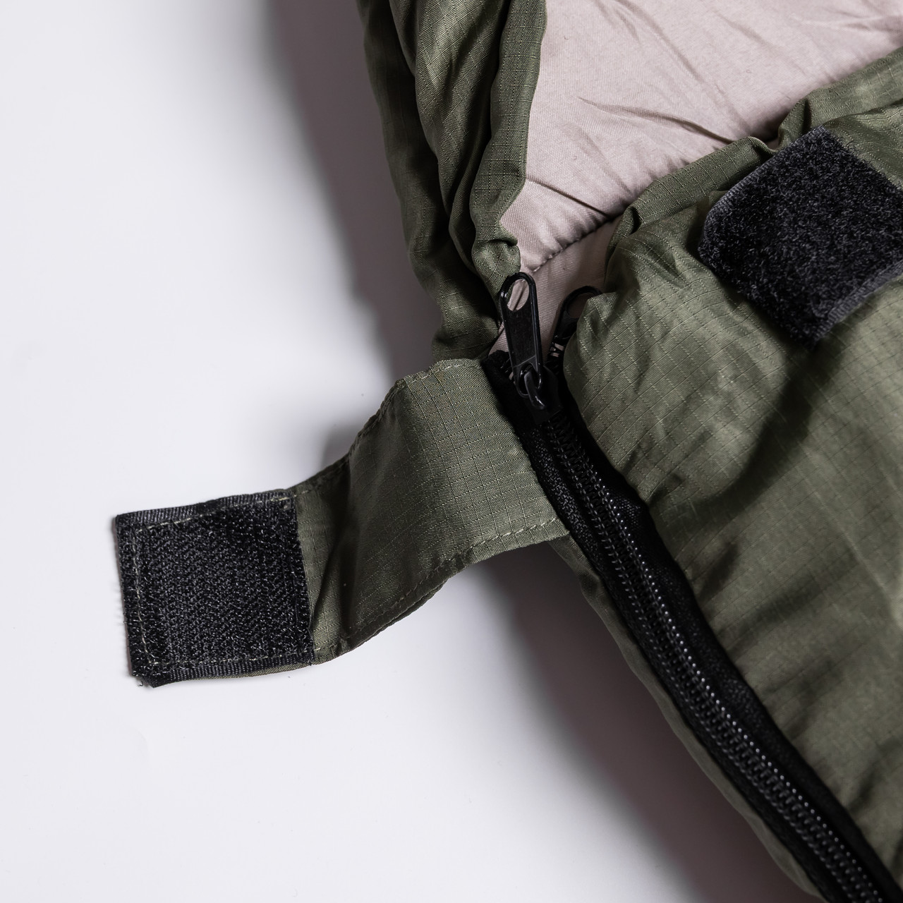 Всесезонний спальний мішок-ковдра з капюшоном 210х70 см Хакі LU-010