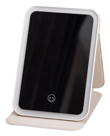 Дзеркало з лед підсвічуванням настільне складне 19.5х13.5 см косметичне для макіяжу HP-10-8AV