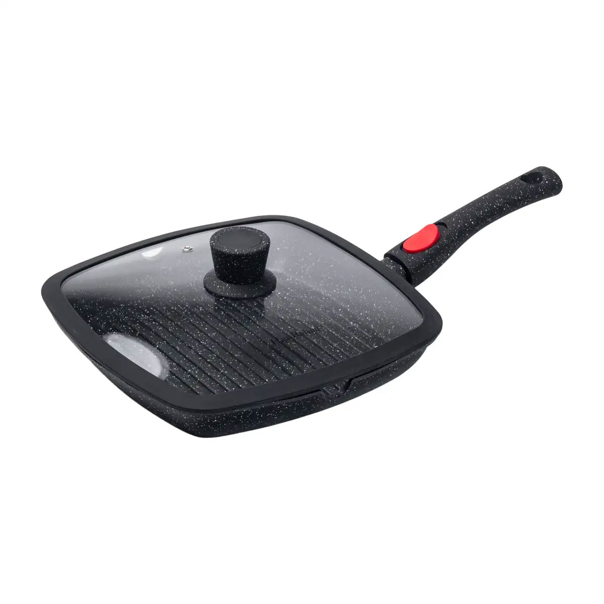 Алюмінієва сковорода-гриль 25 см із скляною кришкою HP33545