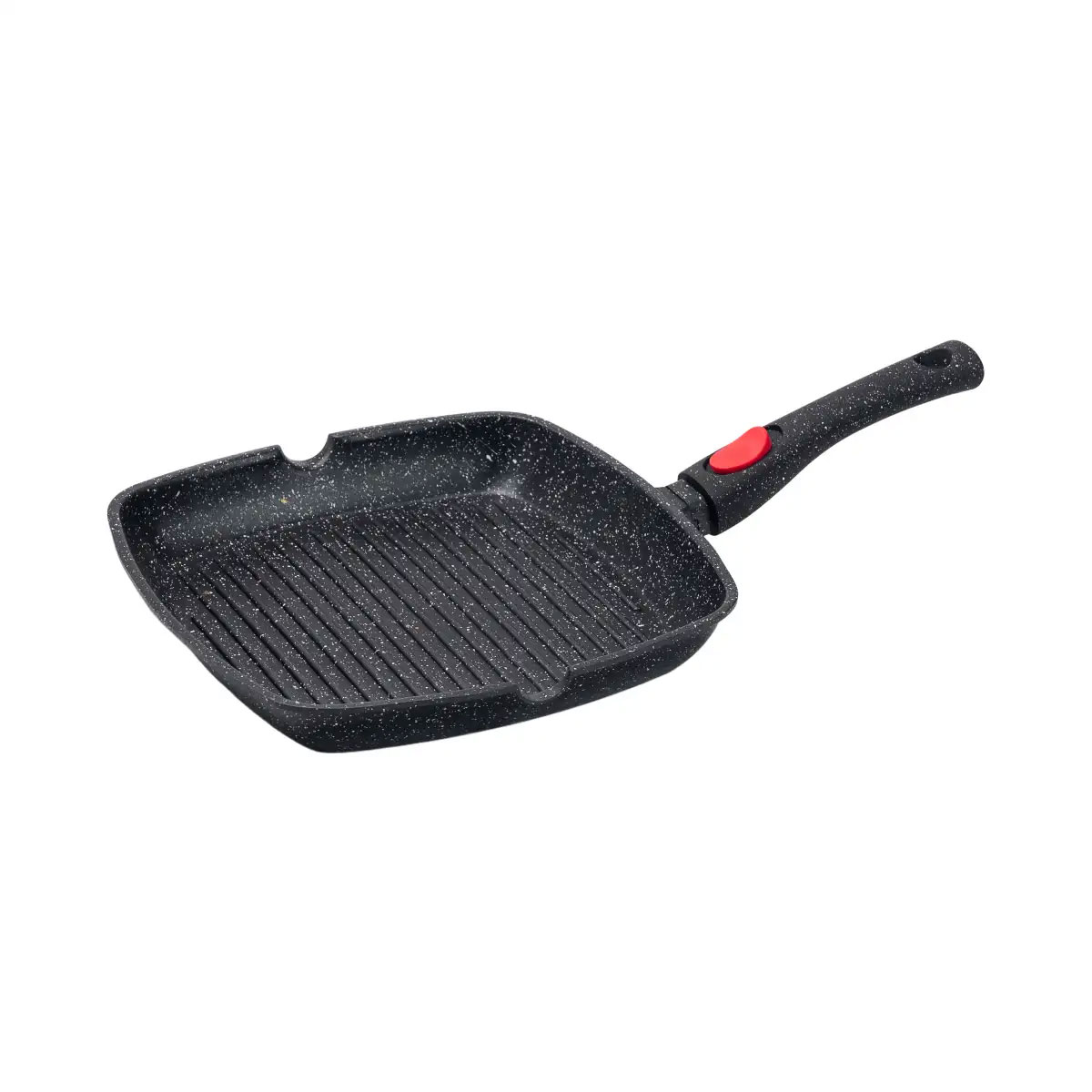 Алюмінієва сковорода-гриль 25 см із скляною кришкою HP33545