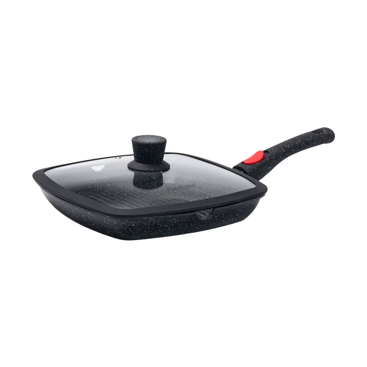 Алюмінієва сковорода-гриль 25 см із скляною кришкою HP33545