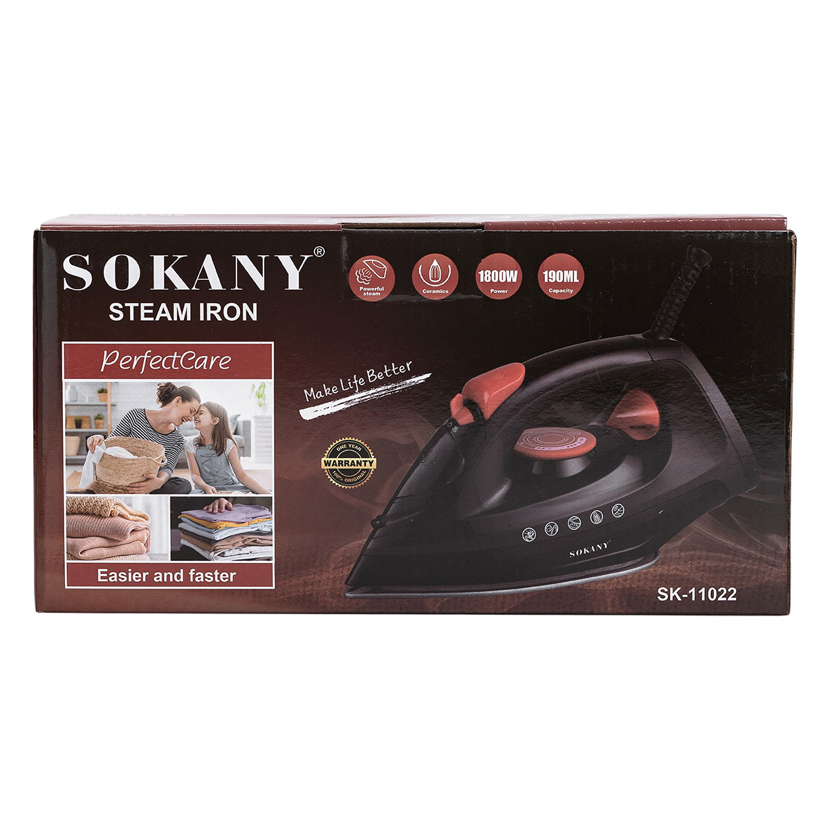 Ручна праска для одягу Sokany парова 1800 Вт SK-11022