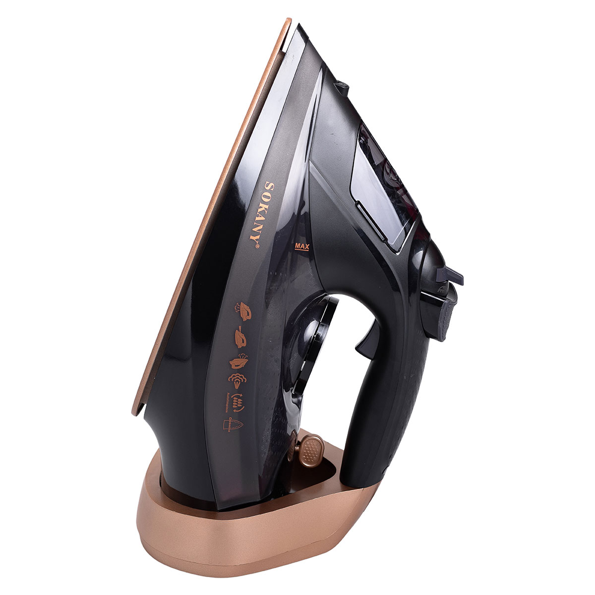 Праска з парою з автовідключенням професійна бездротова для одягу 2400 Вт Sokany SK-11037