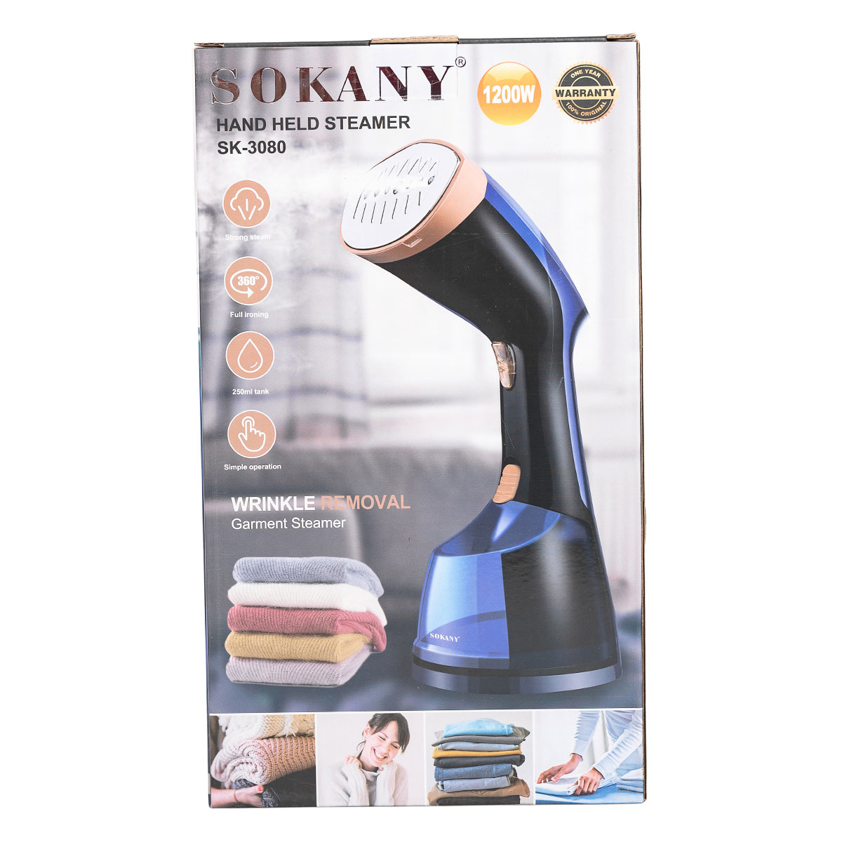 Ручний відпарювач Sokany парова праска 1200 Вт SK-3080