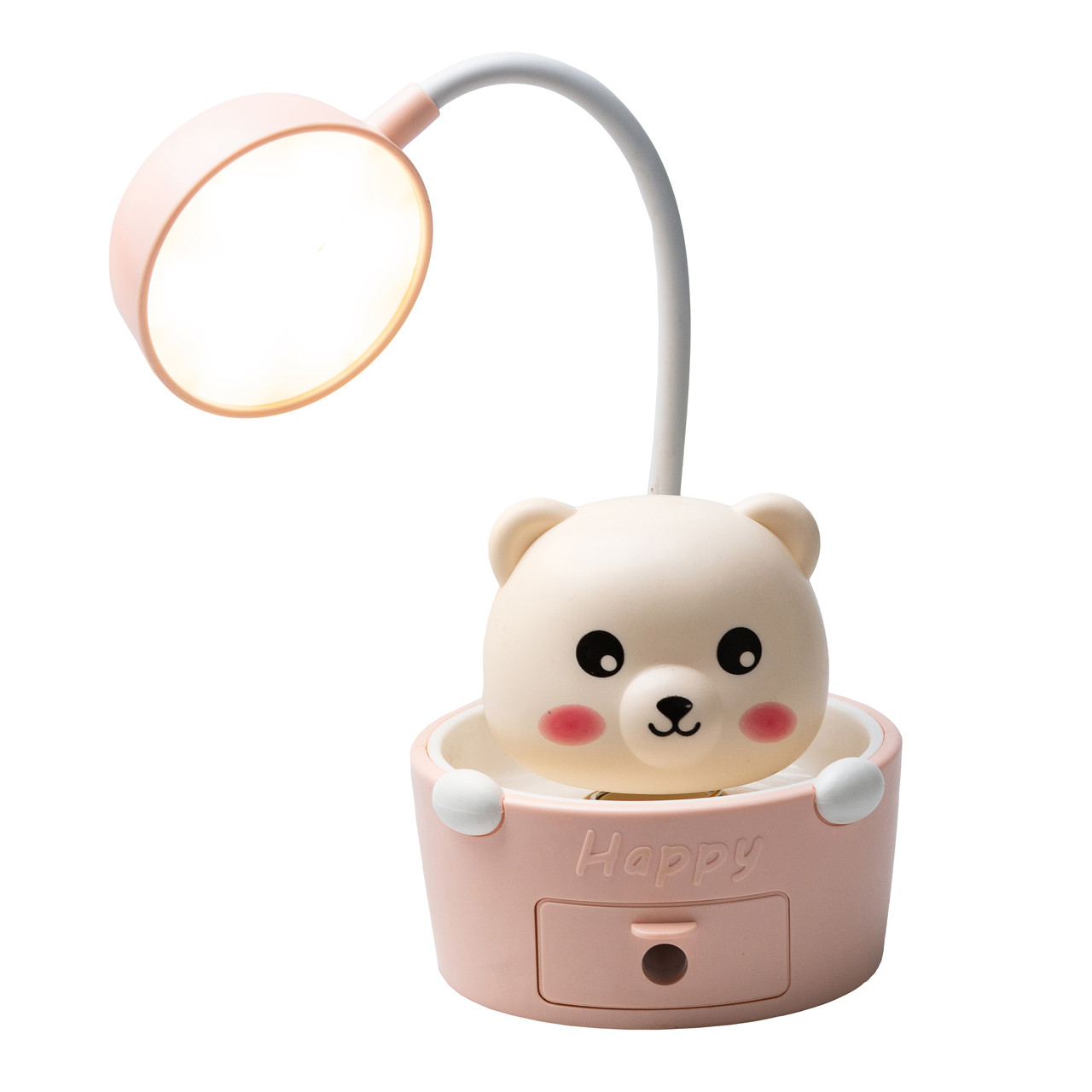 Дитяча настільна лампа з точилкою для олівців Рожева HP12268P