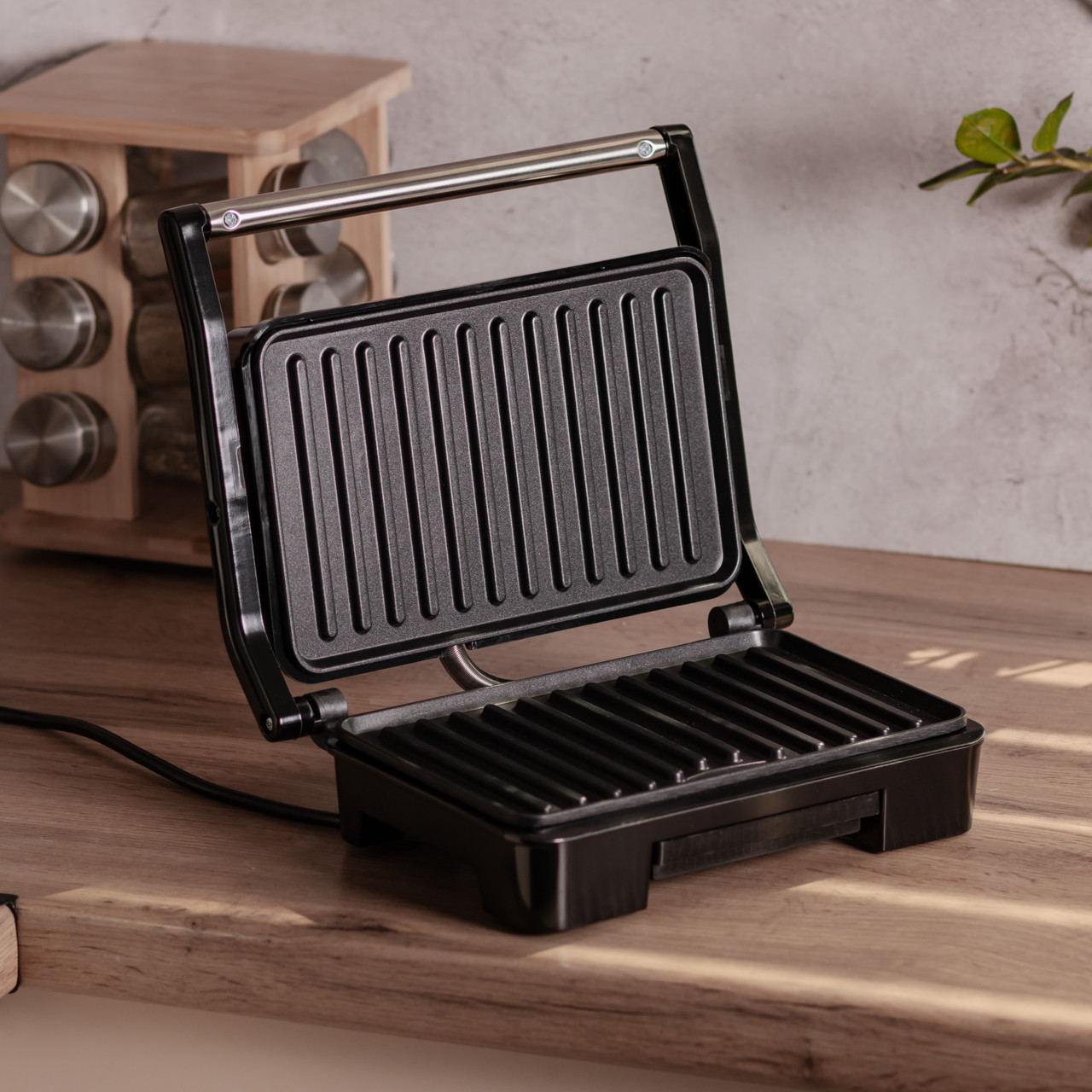 Електрогриль притискний з антипригарним покриттям 850 Вт Sokany SK-223