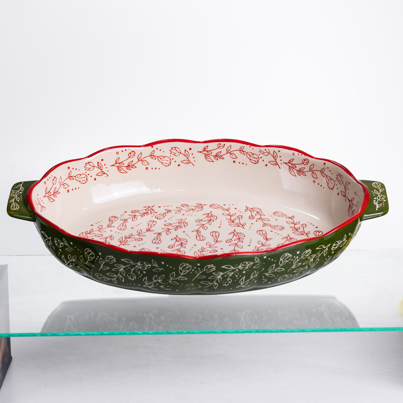 Форма для запікання та сервірування Vintage Овальна з ручками HM04-14