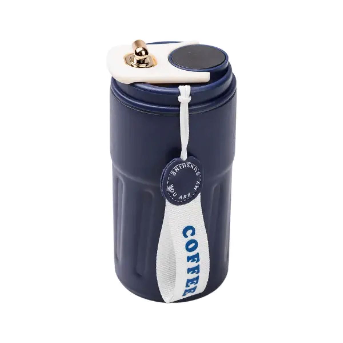 Термочашка Coffee з датчиком температури 500 мл синя HP-14-10BL