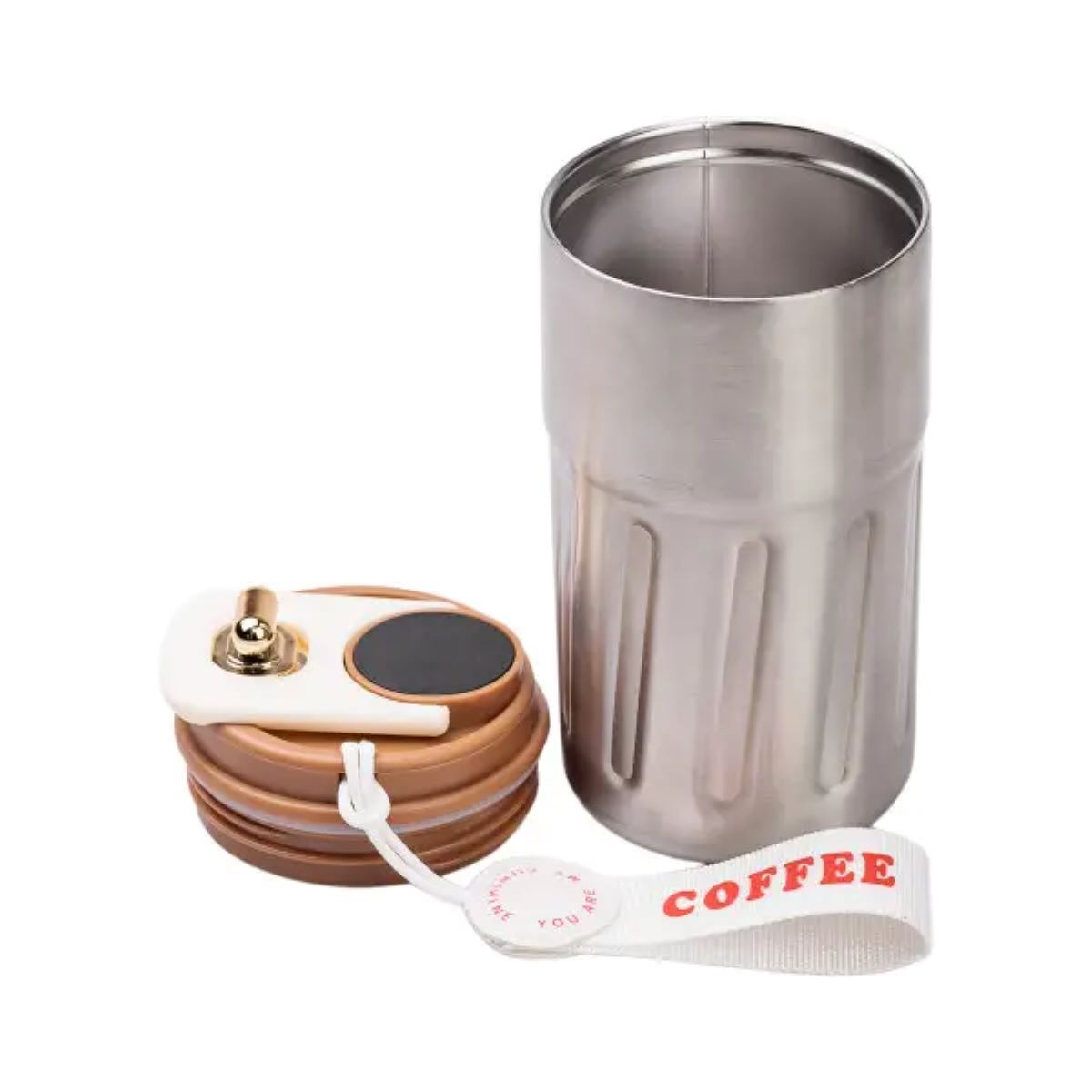 Термочашка Coffee з датчиком температури 500 мл коричнева HP-14-10BR