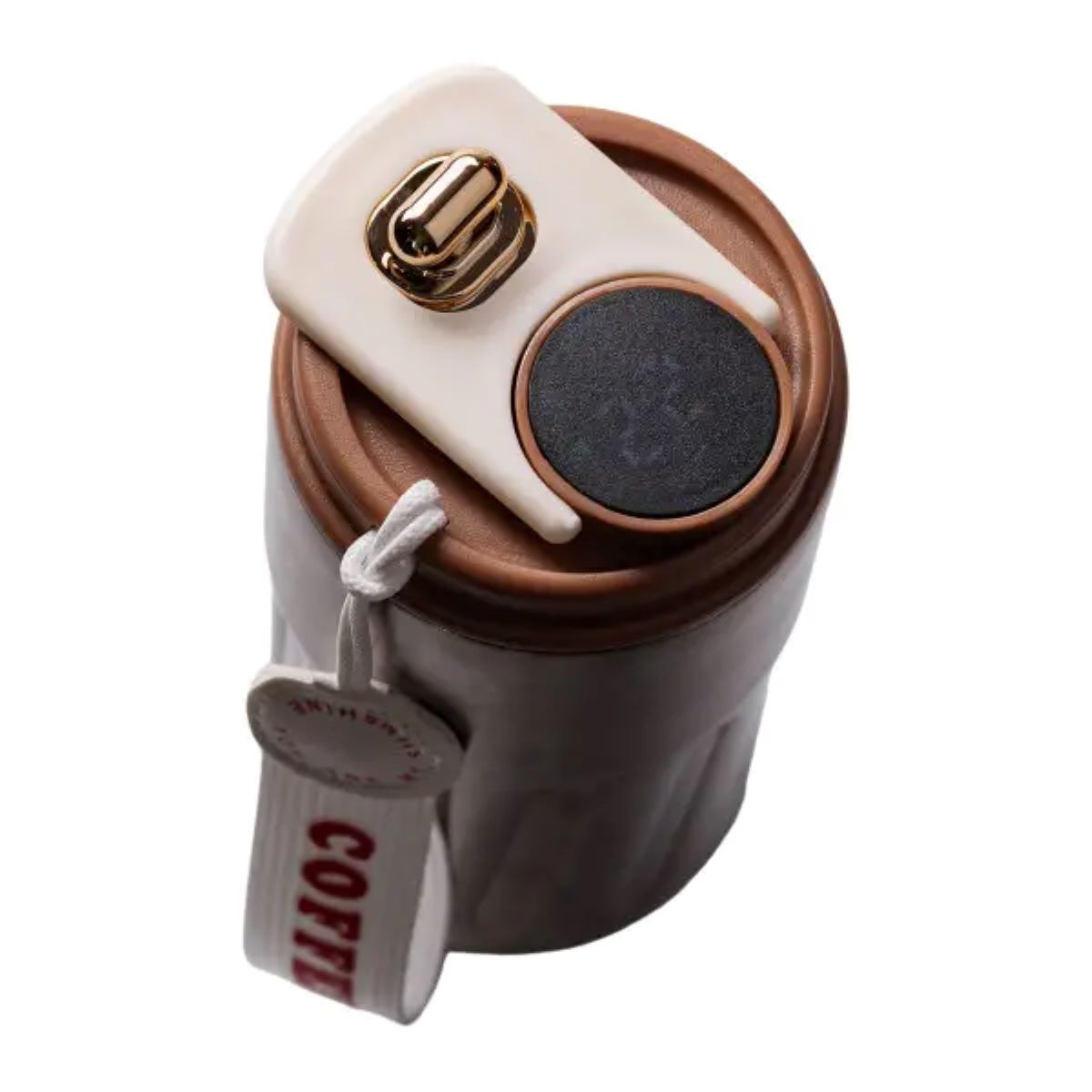 Термочашка Coffee з датчиком температури 500 мл коричнева HP-14-10BR