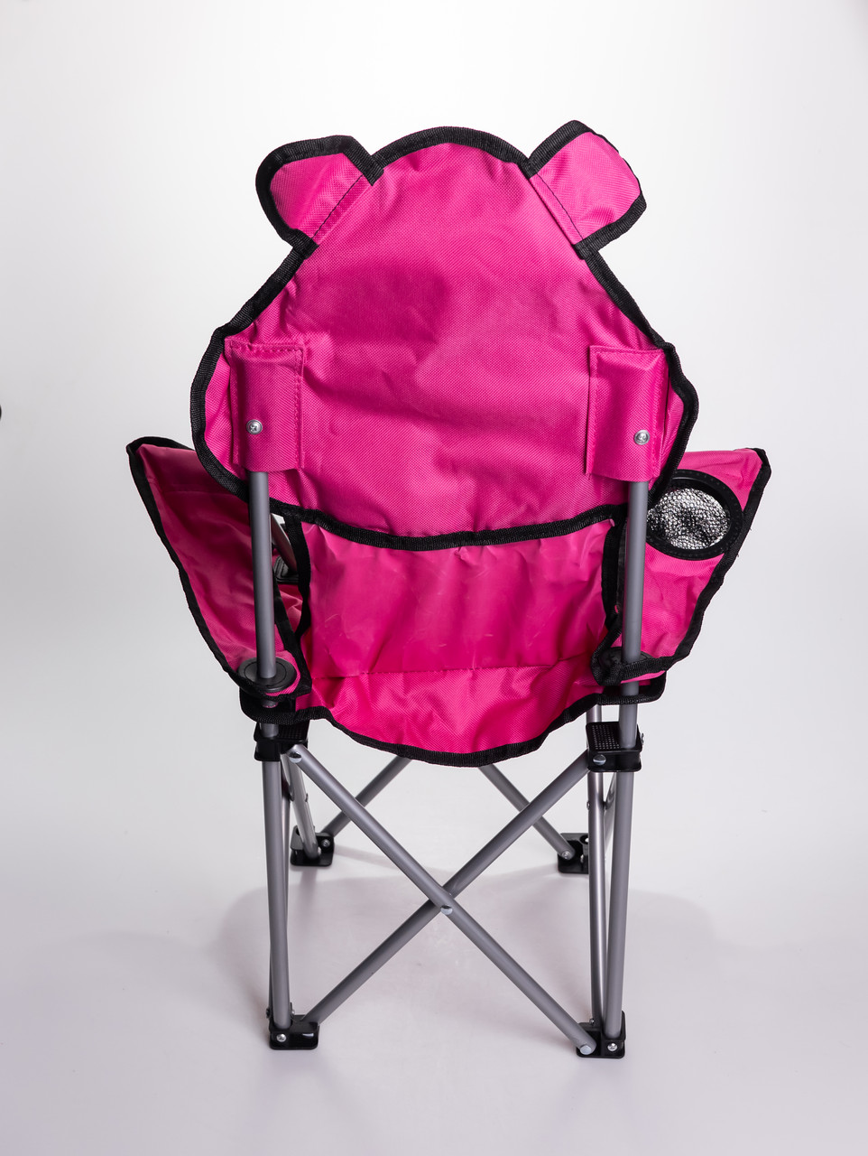 Крісло туристичне для дитини 34х58х65 см з підстаканником Рожевий SJ-0065P