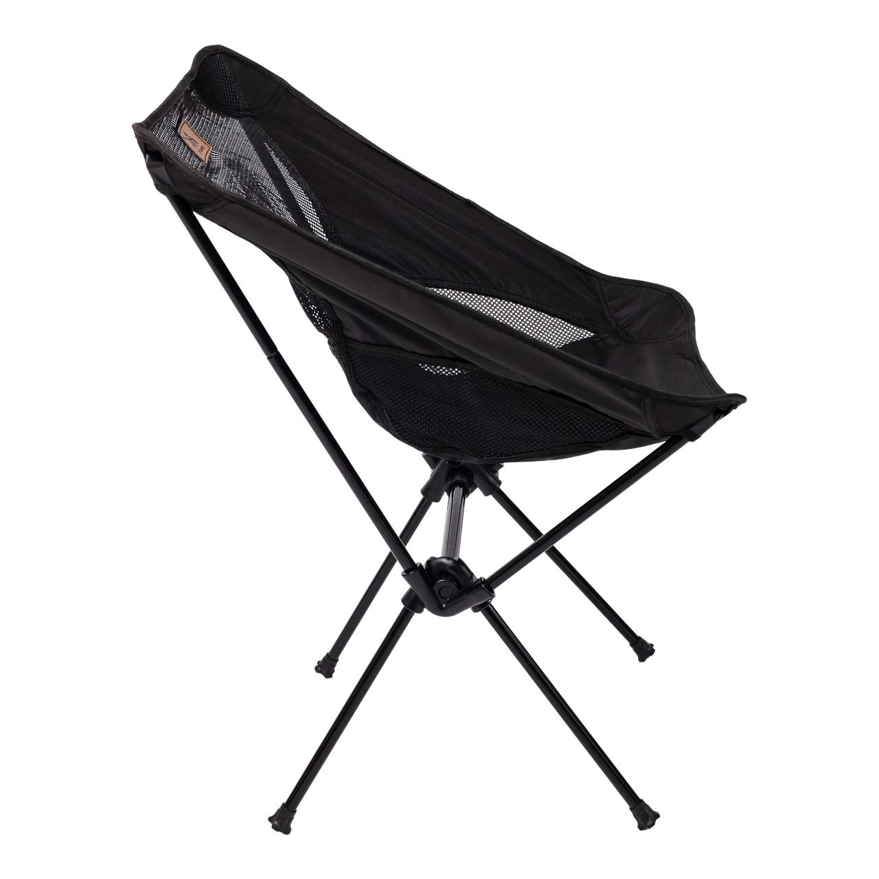 Крісло туристичне складне 55х55х70 см для кемпінгу на природу в чохлі Чорне HP-Y-1