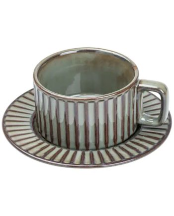 Чашка з блюдцем 250 мл порцелянова Графіт HP7210G