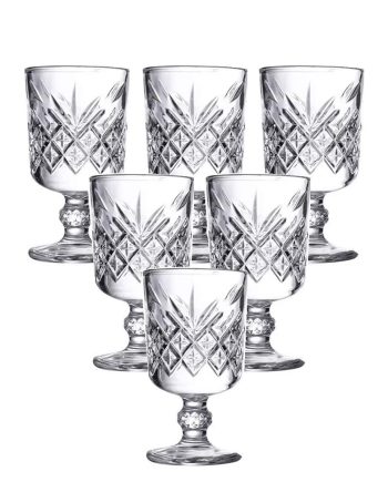 Набір чарок на ніжці 6 шт 60 мл скляні чарки для горілки, настоянки HP-YH-42