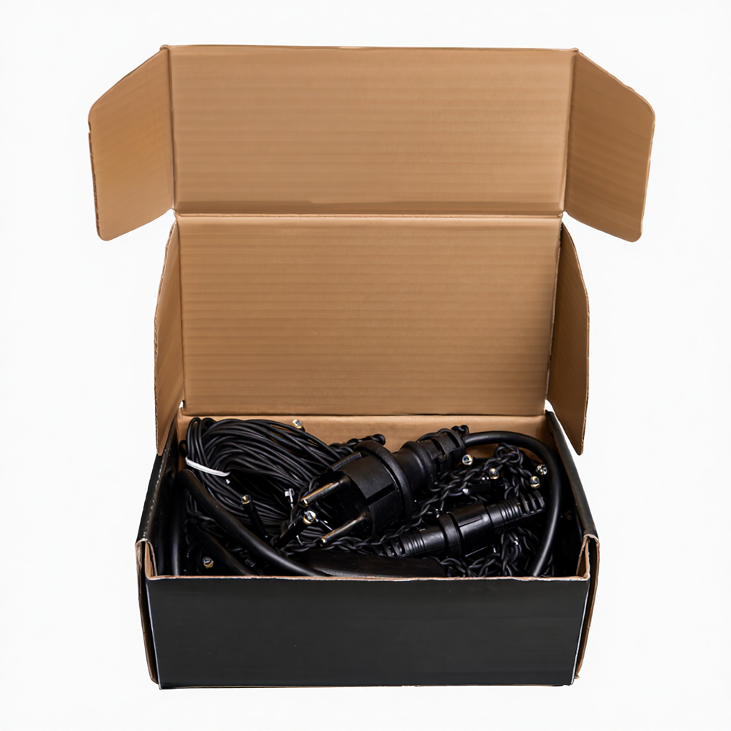 Новорічна гірлянда вулична Бахрома 6 м 105 LED чорний провід Жовтий 6МBY