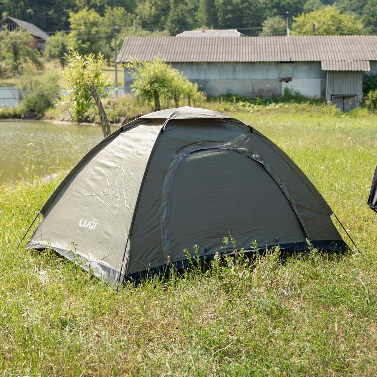 Намет двомісний 200×150×120 (см) кемпінговий туристичний для риболовлі, полювання LU-025GR Хакі