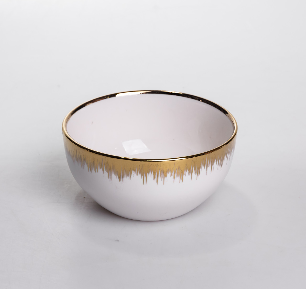 Столовий набір посуду тарілок і чашок 24 предмети на 6 персон «Смарагд» порцеляновий MD-16