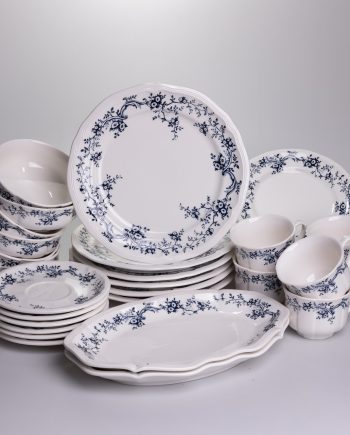 Столовий набір посуду тарілок і чашок 32 предмети на 6 персон Vintage порцеляновий YY78-10A