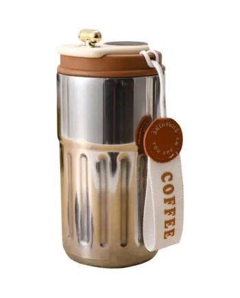 Термочашка Coffee з датчиком температури 500 мл коричнева HP-14-10BR