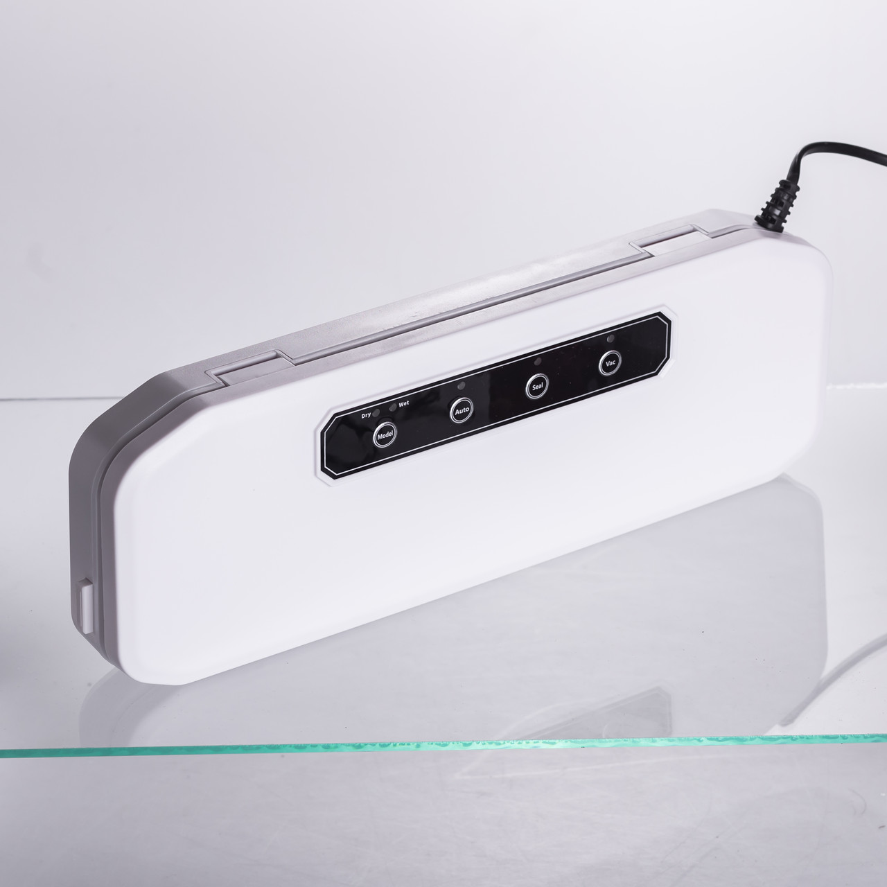 Вакууматор побутовий для сухих та вологих продуктів 400 Вт вакуумний пакувальник 4 режими роботи + 10 пакетів Білий HP-11-17W