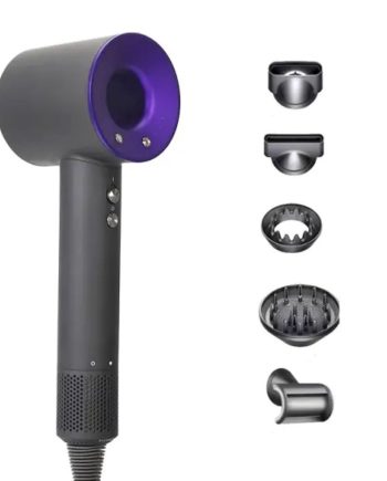 Фен стайлер для волосся 5 в 1 Supersonic Premium 1600 Вт 5 насадок 3 режими швидкості Фіолетовий PH770V