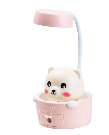 Дитяча настільна лампа з точилкою для олівців Рожева HP12268P