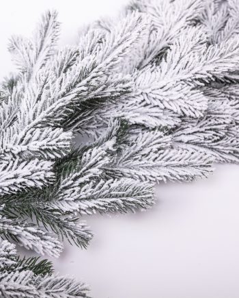 Хвойна лита гірлянда 2 м засніжені гілки ялинки TD-BRNCHSN2