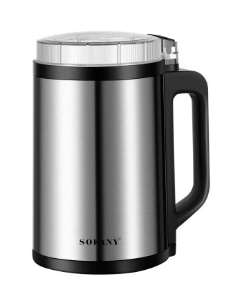 Кавомолка електрична 300 Вт автоматична 140 г для дрібного помолу із нержавіючої сталі Sokany SK-04021