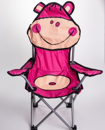 Крісло туристичне для дитини 34х58х65 см з підстаканником Рожевий SJ-0065P