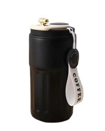 Термочашка Coffee з датчиком температури 500 мл чорна HP-14-10B